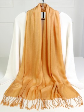 SOLID SILK BLEND PASHMINA